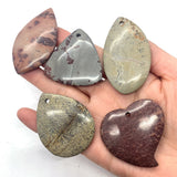 5pcs Natural Stone Pendant Necklace Reiki Healing Amulet DIY Jewelry Making