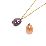5pcs Natural Stone Pendants Crystal Gemstone Charms for DIY Jewelry