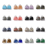 5pcs Natural Stone Quartzs Crystal Opalites Tiger Eye Charms Bag Shape Pendants