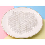 5pcs Rock Crystal Clear Quartz Beads Round Semi Hole 6/8/10/12mm