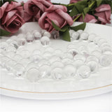 5pcs Rock Crystal Clear Quartz Beads Round Semi Hole 6/8/10/12mm