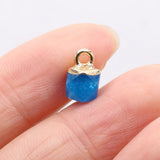5pcs Adzuki Beans Agates Pendant DIY Necklace Accessories 6x6mm