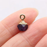 5pcs Adzuki Beans Agates Pendant DIY Necklace Accessories 6x6mm