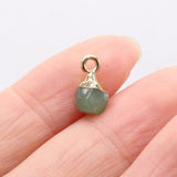 5pcs Adzuki Beans Agates Pendant DIY Necklace Accessories 6x6mm