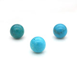 5pcs Turquoise Half Drilled Beads Round Semi Hole 4/6/8/10mm
