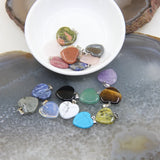 5pcs Natural Stones Quartz Heart Crystal Pendant DIY Jewelry Making