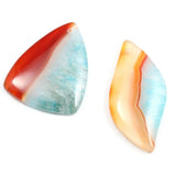 5pcs Striped Agate Pendant Stone Charms Women Jewelry Making DIY Necklace