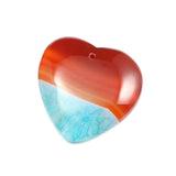 5pcs Striped Agate Pendant Stone Charms Women Jewelry Making DIY Necklace