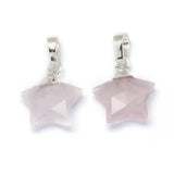 5pcs Mixed Stone Star Charms for Jewelry Making