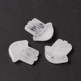 5pcs Mixed Gemstone Hamsa Hand Cabochons 37x32.5mm