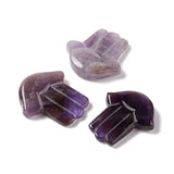 5pcs Mixed Gemstone Hamsa Hand Cabochons 37x32.5mm