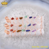 5pcs Natural Plaster Stone Rectangle Pendant Jewelry