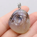 5pcs Yellow Agates Pendant Natural Stone for DIY Necklace 15x20mm