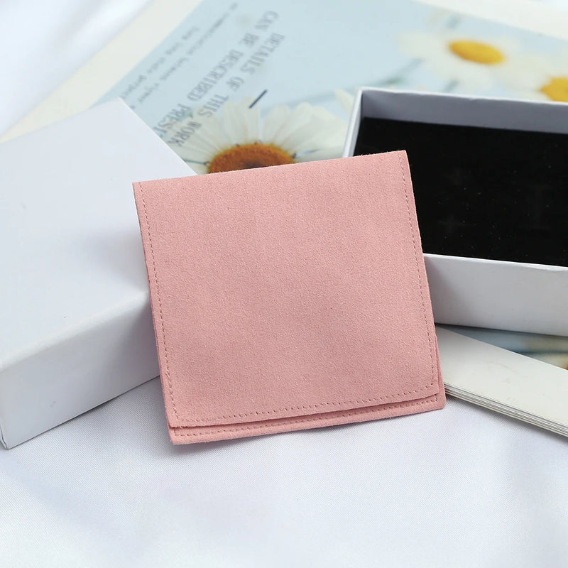 5pcs Jewelry Organizer Microfiber Bag 9X9cm Small Pouches Bags