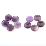 5pcs Amethysts Ring Surface 4-20mm Natural Stone Cabochons for Jewelry Making