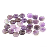 5pcs Amethysts Ring Surface 4-20mm Natural Stone Cabochons for Jewelry Making