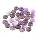 5pcs Amethysts Ring Surface 4-20mm Natural Stone Cabochons for Jewelry Making