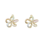 5pcs Colorful Hollow Flower Charm for DIY Earrings Necklace Craft