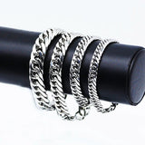 Classic Stainless Steel Cuban Chain Bracelet for Men Women