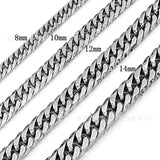 Classic Stainless Steel Cuban Chain Bracelet for Men Women