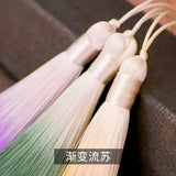 5pcs Gradual Polyester Silk Tassels Fringe DIY Craft Curtains Hang Rope