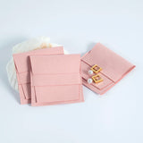 5pcs Pink Microfiber Jewelry Gift Bags 8x8cm
