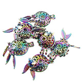 5pcs Rainbow Dream Catcher Charm Pendant DIY Jewelry Making Supplies