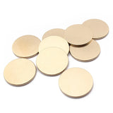 5pcs Raw Brass 25mm Round Blank Stamping Tag Disc Charms DIY Jewelry Making