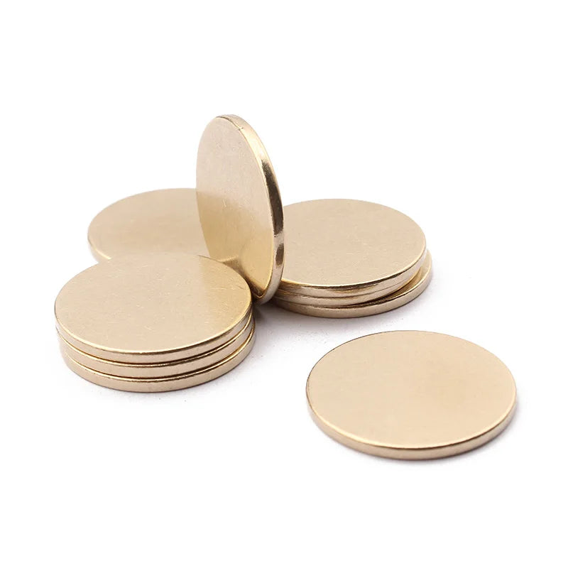 5pcs Raw Brass 25mm Round Blank Stamping Tag Disc Charms DIY Jewelry Making