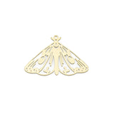 5pcs Raw Brass Hollow Butterfly Charms Pendant Jewelry Findings