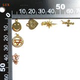 5pcs Plated Smile-Face Pendant for Jewelry Making