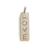 5pcs LOVE Letter Charm for Jewelry Making Earring Necklace DIY Gift