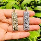 5pcs LOVE Letter Charm for Jewelry Making Earring Necklace DIY Gift
