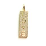 5pcs LOVE Letter Charm for Jewelry Making Earring Necklace DIY Gift