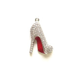 5pcs Red Bottom High Heel Shoes Charms for Jewelry Making