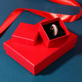 5pcs Red Cardboard Jewelry Travel Organizer 5X5X3cm 7X9X3cm Storage Box