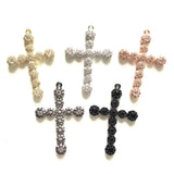 Religious Cross Zirconia Charms for Jewelry Making