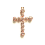 Religious Cross Zirconia Charms for Jewelry Making