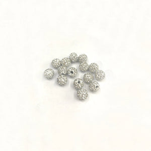 5pcs Crystal Threaded Piercing Parts Belly Labret Barbell Bar