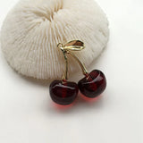 5pcs Resin 3D Cherry Charms DIY Keychain Eardrop Necklace Pendant