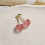 5pcs Resin 3D Cherry Charms DIY Keychain Eardrop Necklace Pendant
