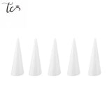 5pcs Ring Display Finger Cone Acrylic Showcase Stand