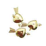 Romantic Arrow Heart Pendant for Women CZ Paved DIY Jewelry