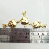Romantic Arrow Heart Pendant for Women CZ Paved DIY Jewelry