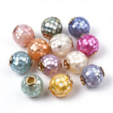 5pcs Natural Shell Beads 10mm for Jewelry Making with Brass Findings