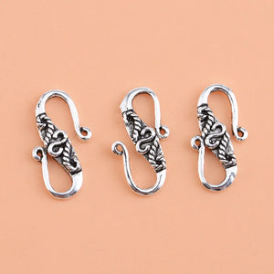 5pcs S925 Sterling Silver Thai Silver Button Accessories for Bracelet Necklace