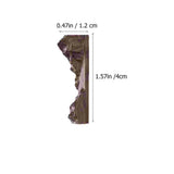 5pcs Crystal Epoxy Wooden Adornment DIY Craft Accessories