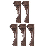 5pcs Crystal Epoxy Wooden Adornment DIY Craft Accessories