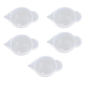 5pcs 10ml Silicone Dispensing Cup Jewelry Making Tools DIY Crystal UV Epoxy Resi