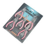 5pcs Pink Stainless Steel Pliers Cutter Insulated Clamping Tip Plier Tools